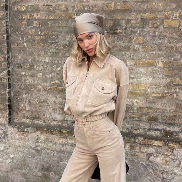 Tan Bomber Jacket - Picture 8 of 10